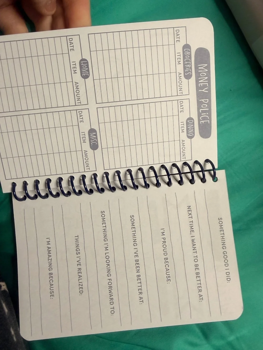 My Goals Spiral Bound Journal Notebook